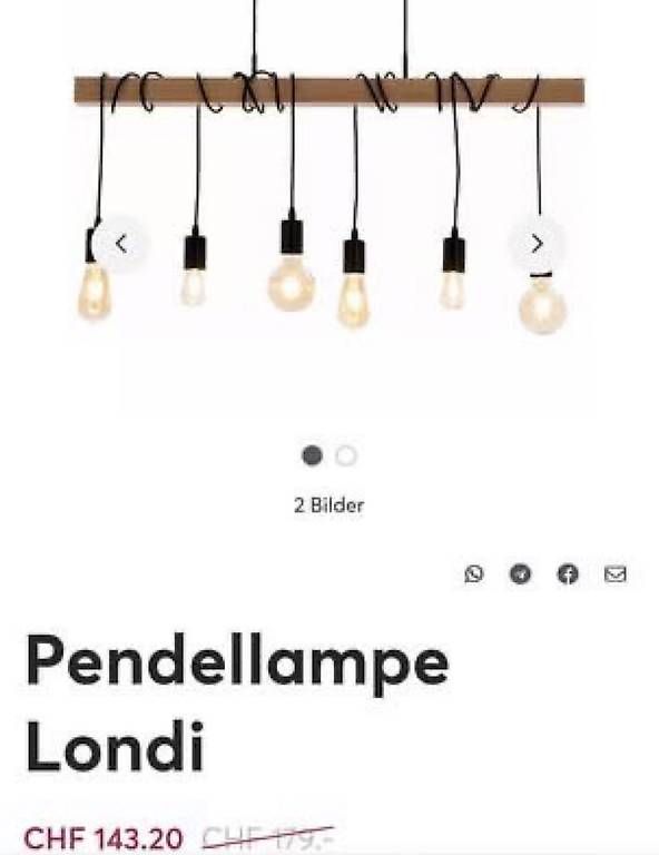 Kronleuchter & Deckenlampen: Pendellampe Londi – Gebraucht aus Samstagern von rhubi1968 1