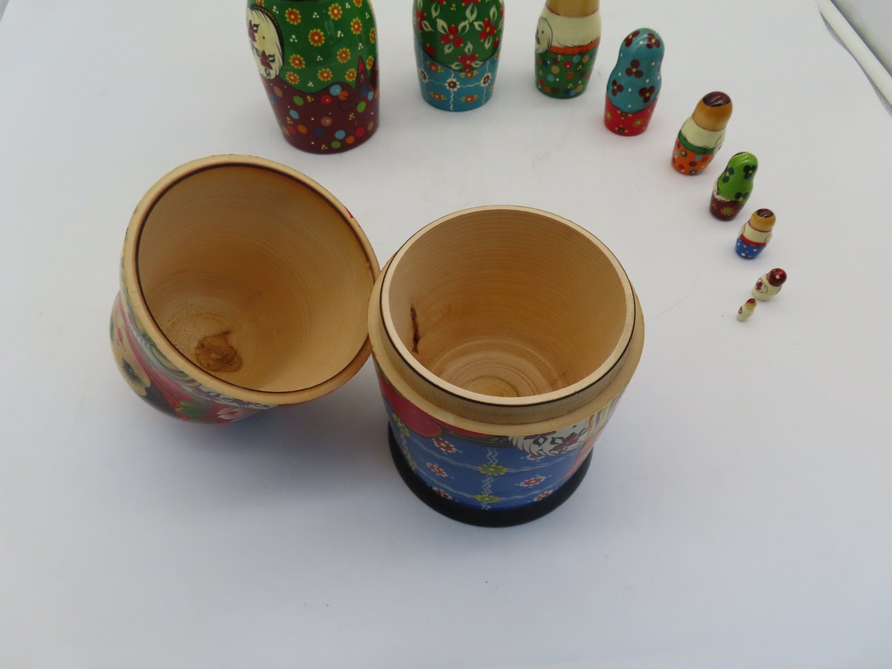 Figuren: Seltenes 10-teiliges Matrjoschka-Set – Gebraucht aus Reinach BL von WBZ-Flohmarkt 3