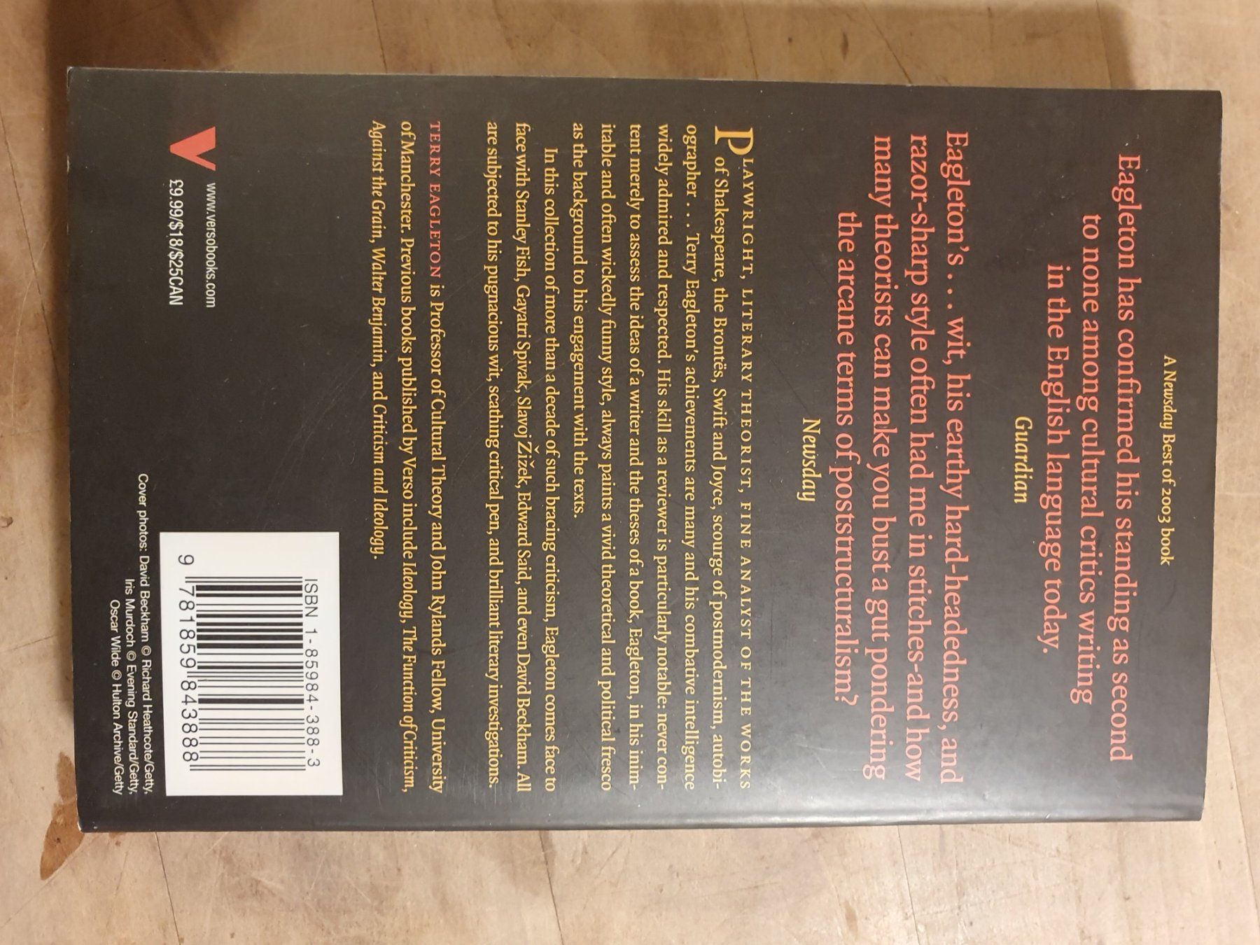 Bücher: Figures of Dissent Terry Eagleton Verso – Gebraucht aus Zürich von loosebone 1