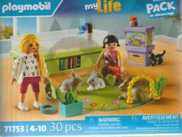 PLAYMOBIL MY LIFE 71753 FAMIGLIA CON CONIGLI  STARTER PACK