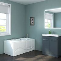 2963 - Seniorenbadewanne TILO M rechts Badewanne Wanne