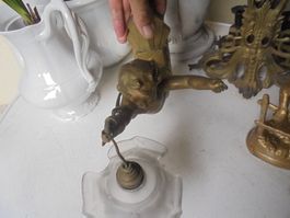 Antike Putti-Wandlampe von ca. 1930