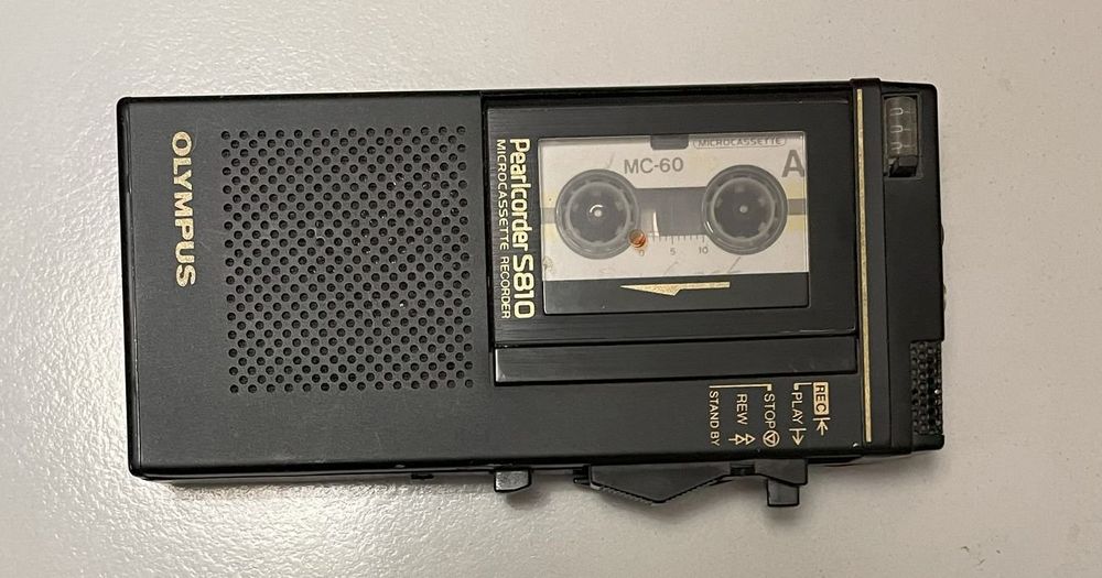 Olympus Pearlcorder DT1000 Vintage – Micro-enregistreur à Cassettes Qui Fonctionne Encore !