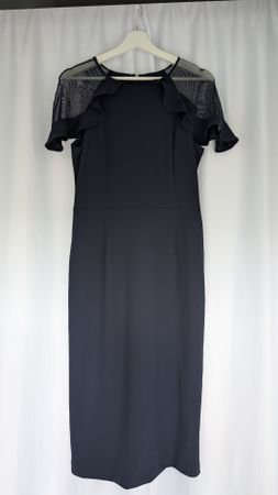 Kleid Joseph Ribkoff Grösse 40 dunkelblau Chiffon Ärmel