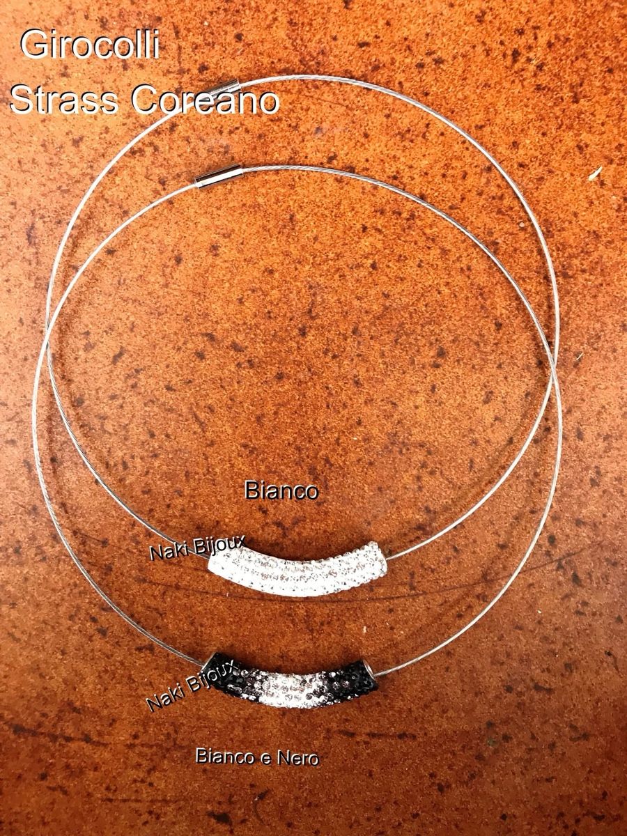 Catenine: 2x girocollo Strass Coreano – Nuovo e nell'imballaggio originale da Solduno venduto da NakiBijoux