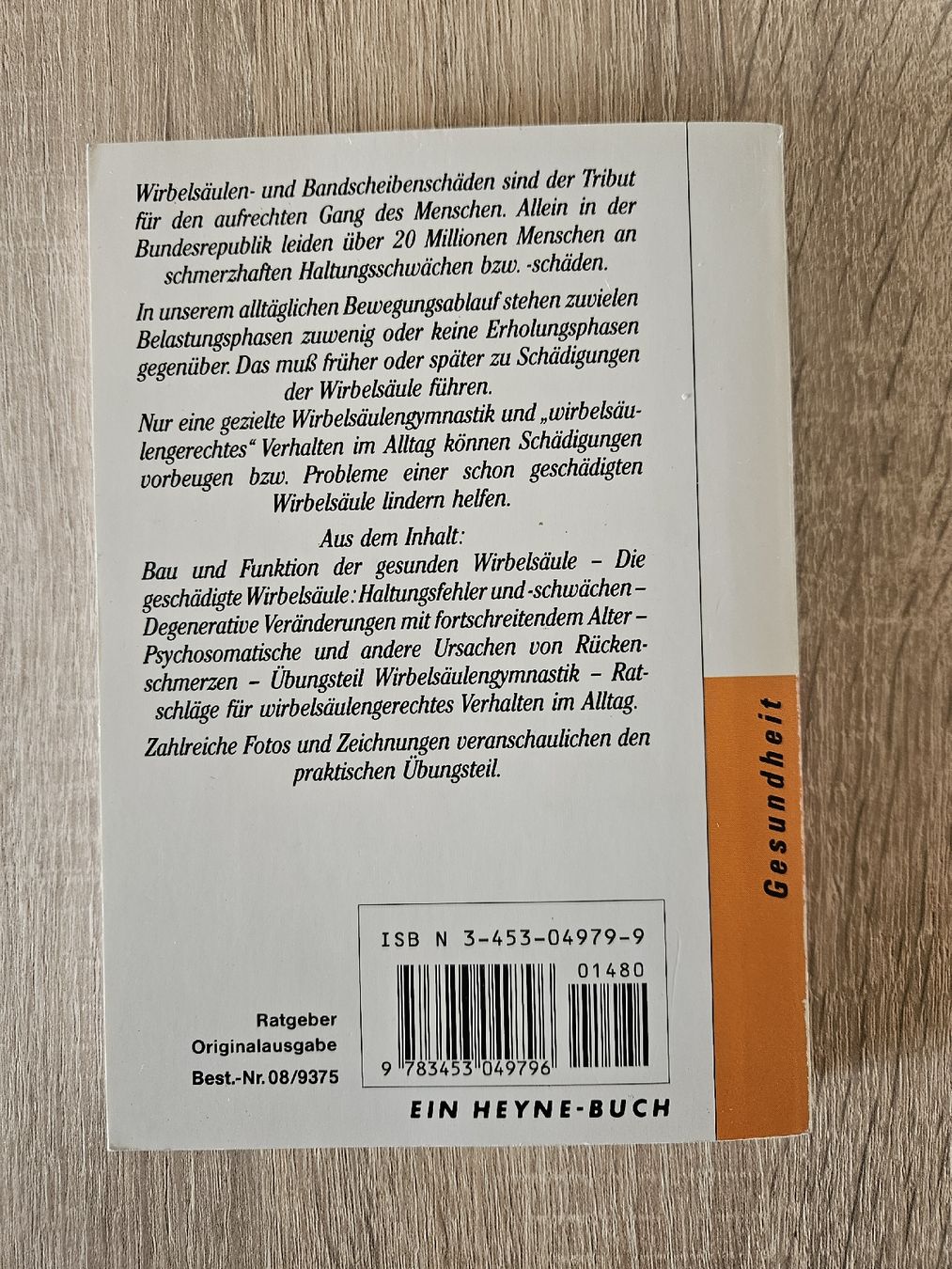 Libri: Wirbelsäulengymnastik Buch – Usato da Ebikon venduto da SecondChance_byM 1