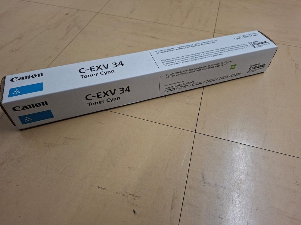 Canon Cartucce per stampanti & toner: Canon C-EXV 34 Toner Cyan – Nuovo e nell'imballaggio originale da Liestal venduto da CTEAG