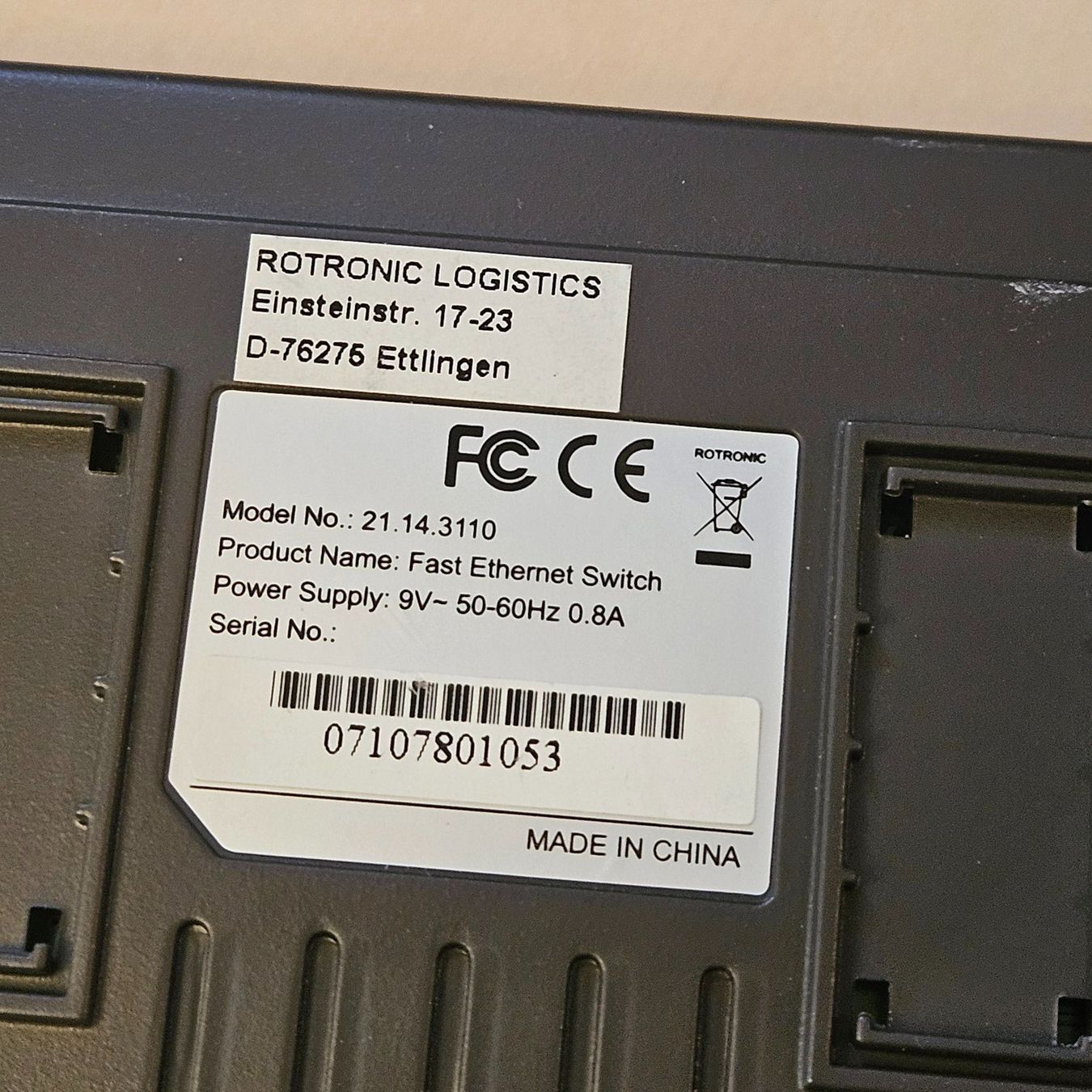 Hubs & Switches: Roline RS-105D; 8-Port Fast Ethernet Switch – Gebraucht aus Wettingen von Christianv 3