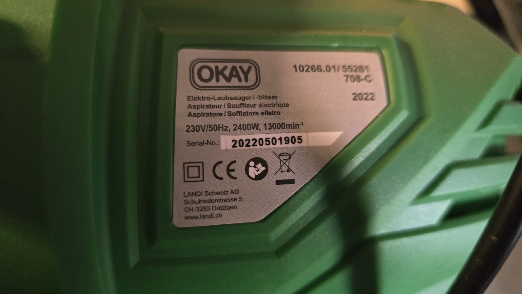 Soffiatori & Aspiratori per foglie: Elektro-Laubsauger/Bläser, neu – Nuovo (secondo la descrizione) da Dussnang venduto da Priska2285 2