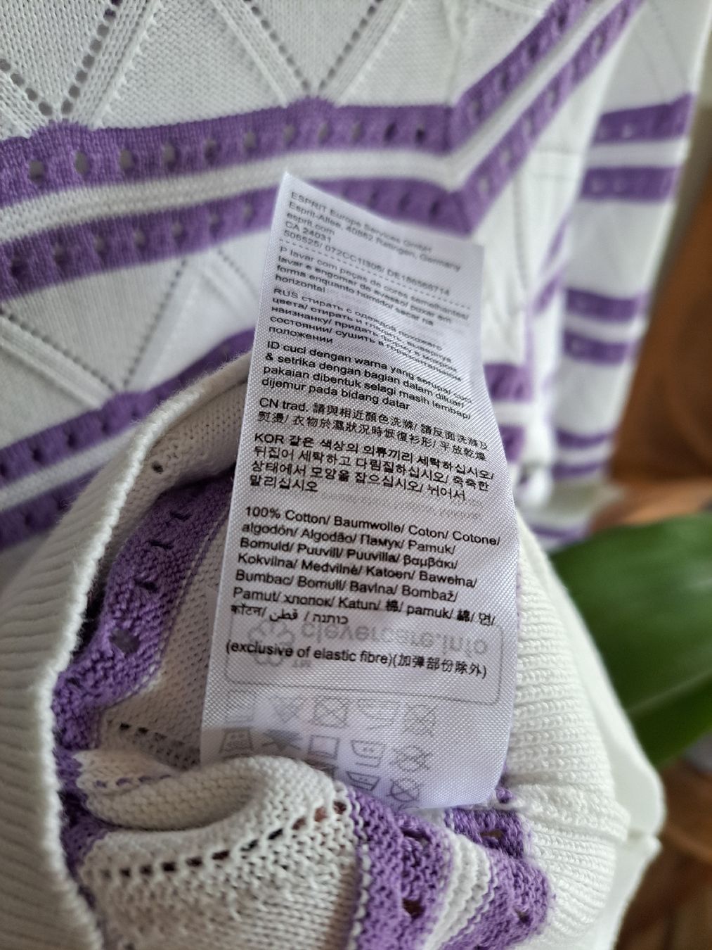 Esprit Maglioni & Felpe: EDC ESPRIT Feinstrick gestreift Pullover Pulli S 36 y2k lila – Usato da Mollis venduto da Fauchi99 9