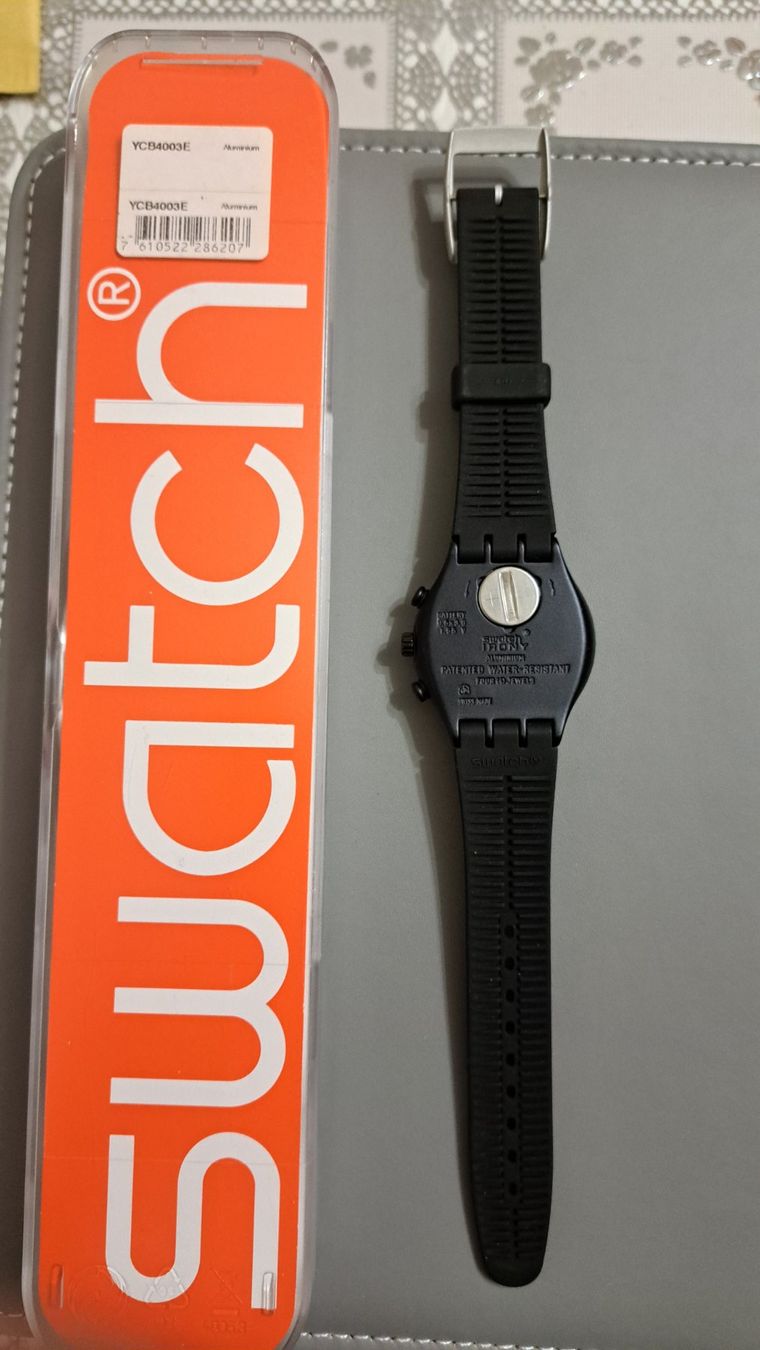 Swatch Orologi: Swatch Chrono Inter 2013 - Édition Limitée! 40mm neuf – Nuovo e nell'imballaggio originale da Clarens venduto da mig_f5z9 2
