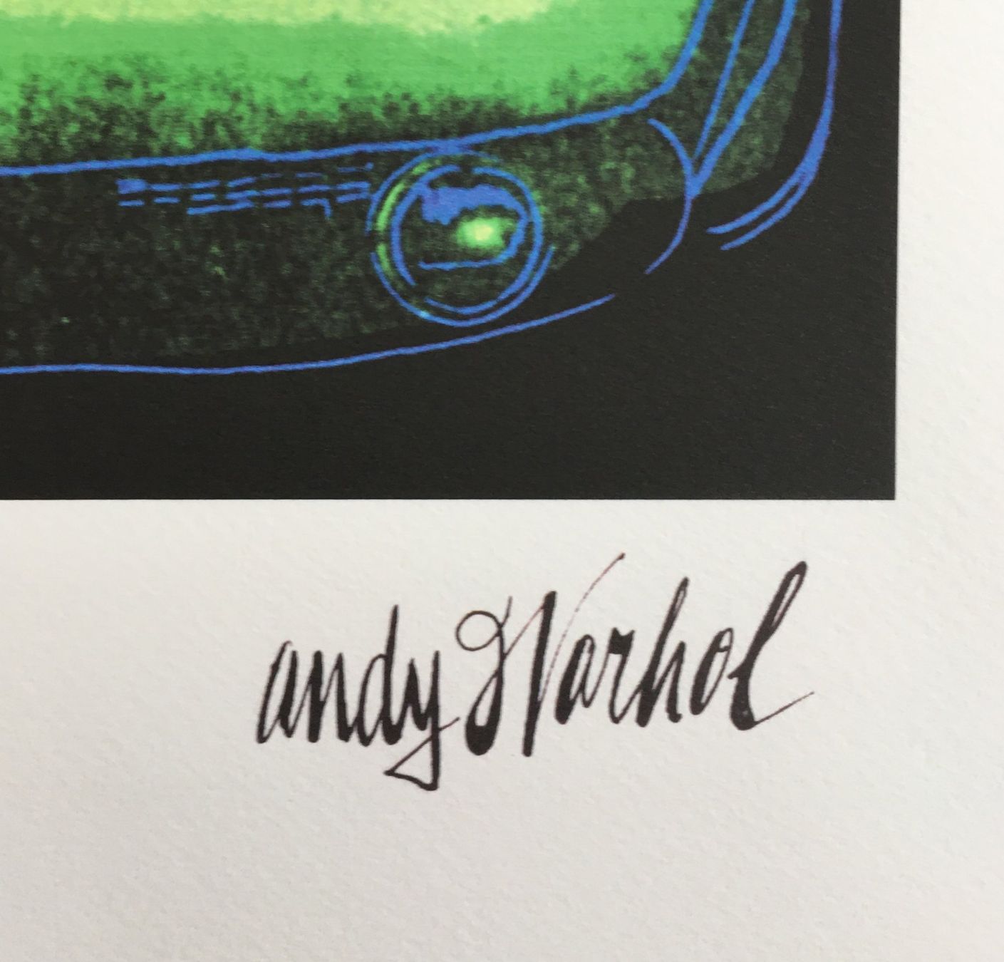Grafiken & Lithographien: ANDY WARHOL Mercedes C111  Green/Green – Gebraucht aus Nennigkofen von Sommersonnen 5