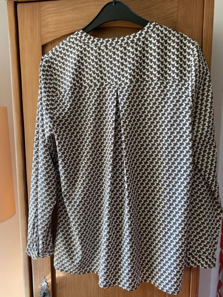 Camicette: Damart Bluse Damen Langarm Grösse 40 Muster – Usato da Schaffhausen venduto da purzel51 2