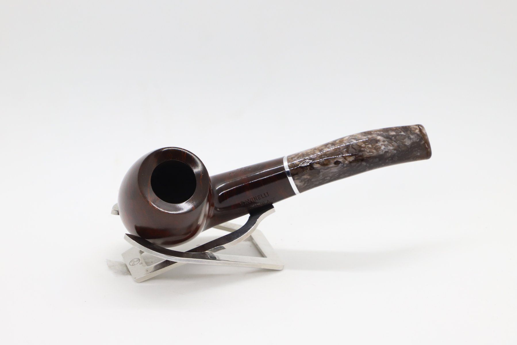 Tabakpfeifen & Zubehör: Savinelli Marron Glace 677KS 9mm Pfeife – Gebraucht aus Blumenstein von Hennig-Estate-Pipes 1