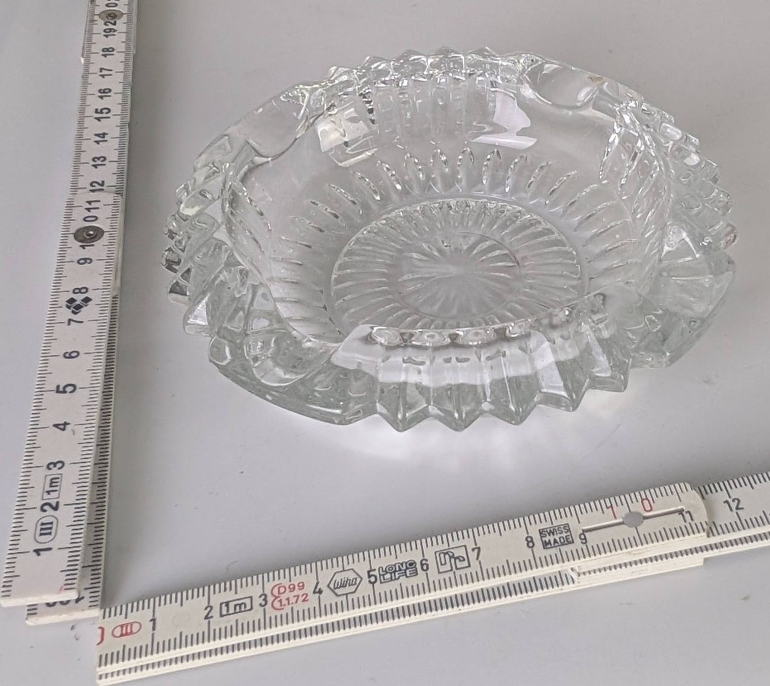 Portacenere: Kristall Aschenbecher Vintage, Durchmesser ca. 14cm – Usato da Zürich venduto da axolottchen 4
