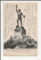 AK 1905 Zürich Turnerstatue am Alpenquai gelaufen nach Worms
