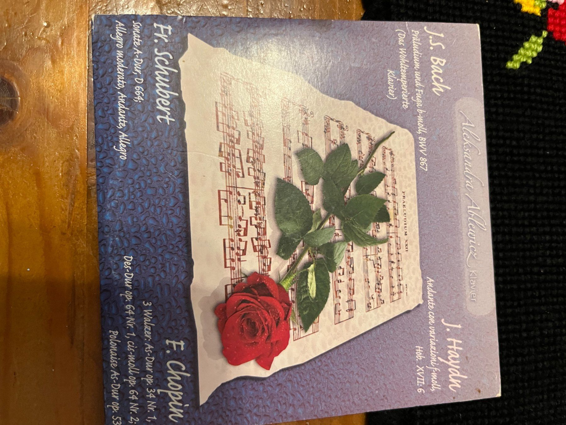 CD: j.S Bach, J. Haydn, Fr. Schubert, F. Chapin – Usato da Winterthur venduto da fla_hwg8