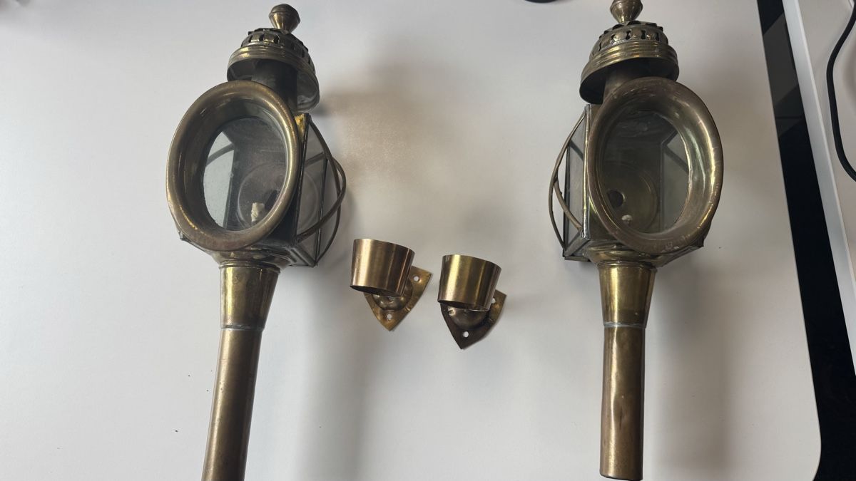 Lampade: Antike Kutschenlampen – Usato da Dardin venduto da l.a.d.i.n.a 2