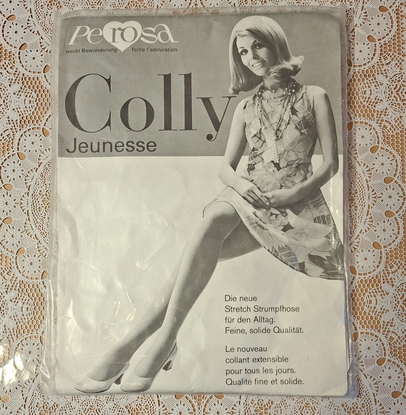 Calze & Collant: Perosa Colly Jeunesse Nylon Strumpfhose 20den Gr.L Hautfarbe – Nuovo e nell'imballaggio originale da Amriswil venduto da Celini3
