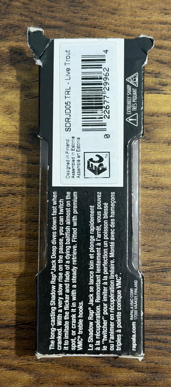 Rapala Köder: Rapala Shadow Rap Jack Deep - 5cm 6g #6 – Neu und originalverpackt aus Widnau von Fishingtackle_Oggy 2