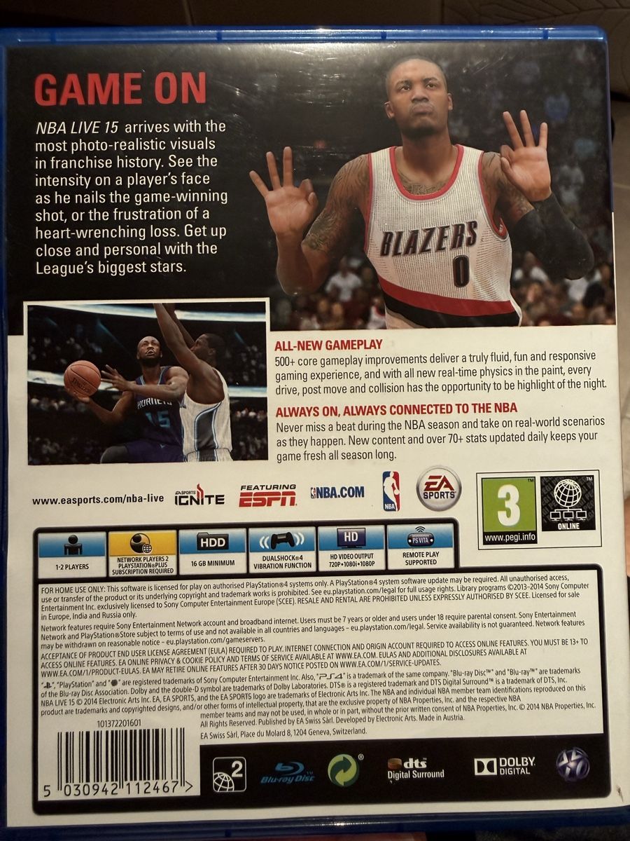 Sony Spiele: PS4 NBA LIVE 15 – Gebraucht aus Claro von KarinS84 1