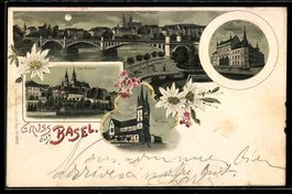 Basel, Ansicht vom Münster, Wettsteinbr