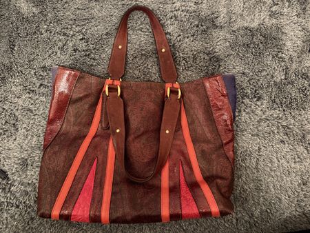 ETRO Milano Paisley Designer Tasche Leder