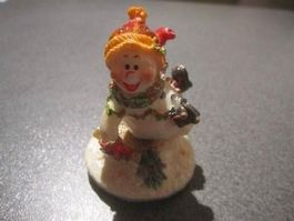 Schneemann auf dem Schlitten, ca. 7 cm