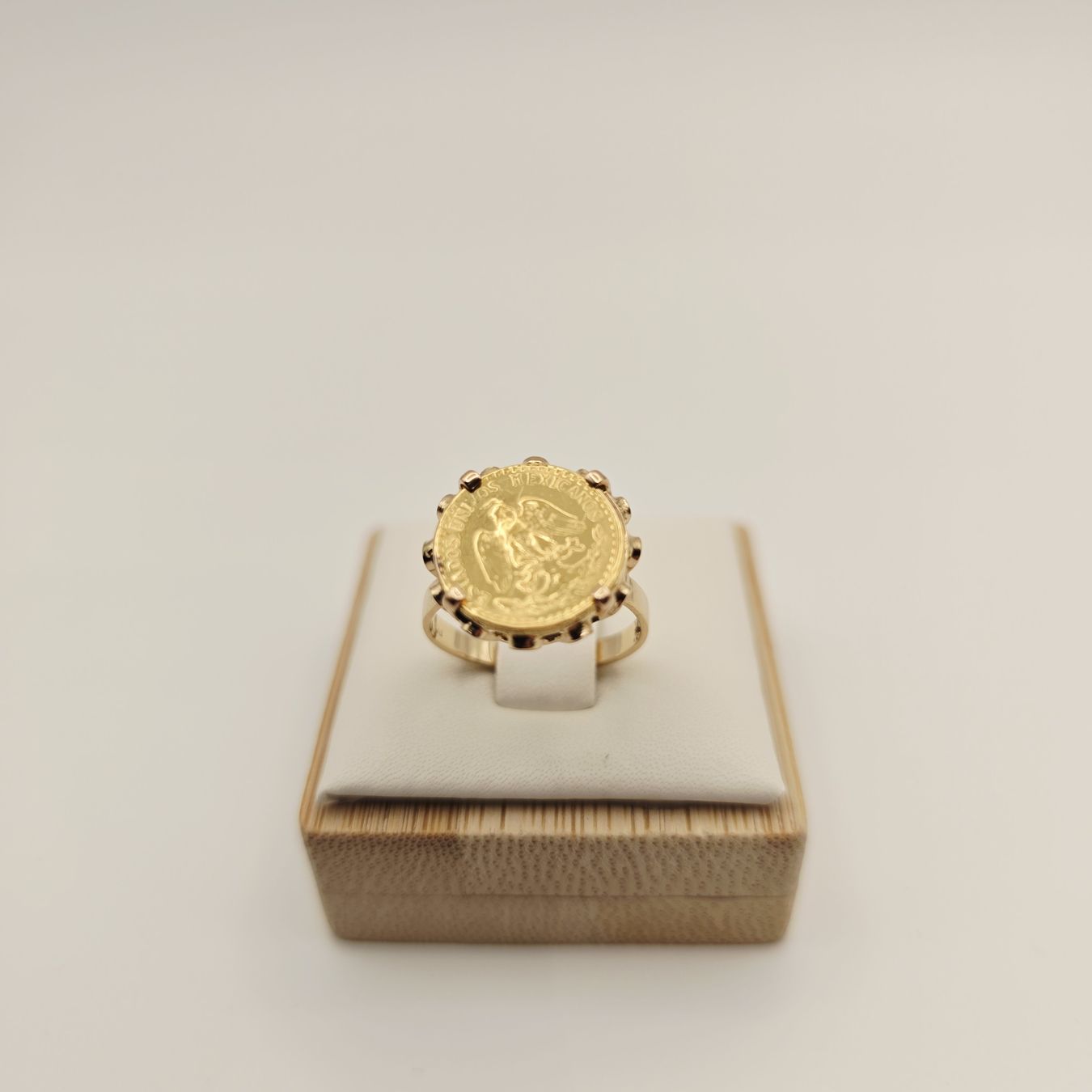 Ringe: Gold Ring 585 Gold 14KT mit 2 Pesos 900 Gold Mexico Gr 51 – Neu (gemäss Beschreibung) aus Stein am Rhein von JuwelierSteinbock.CH 6