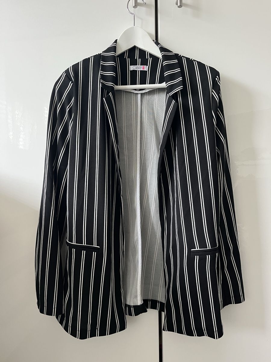 Giacche: Blazer noir rayé taille 38 – Nuovo (secondo la descrizione) da Aigle venduto da sow_m7gm 4