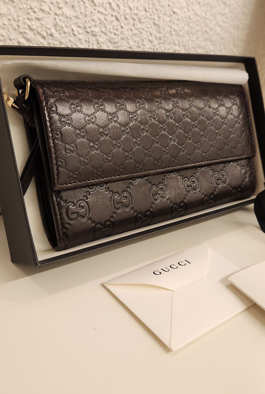 Gucci Portafogli: Gucci Portemonnaie Dunkelbraun – Usato da Wollerau venduto da CH8832 1