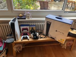 Playstation 5 Disc + Headset, Controller, Spiele, Speicher