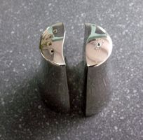 Vintage Philippi silberner Salz und Pfefferstreuer Yin&Yang