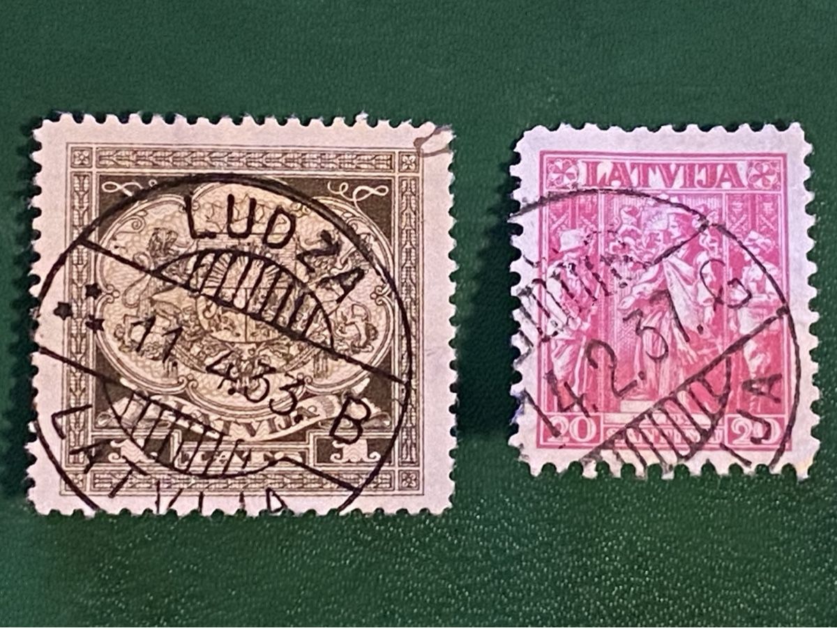 Alle Briefmarken: Timbres - Lettonie – Gebraucht aus Petit-Lancy von Solcarm