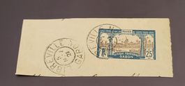 Gabun 1910 alte briefmarke