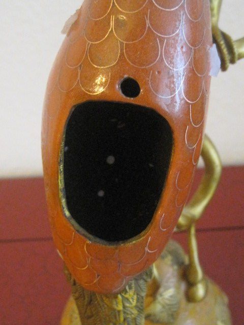 Figurines: Cloisonné Räuchergefäss aus massivem Messing – Neuf (Voir description) à Basel par cronat 8