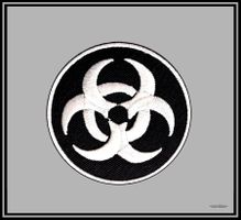 Aufnäher *Biohazard* - Nr. J-3512 / gestickt / klein