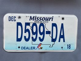 🇺🇸🇺🇸 USA Nummernschild #  MISSOURI - DEALER # 🇺🇸🇺🇸