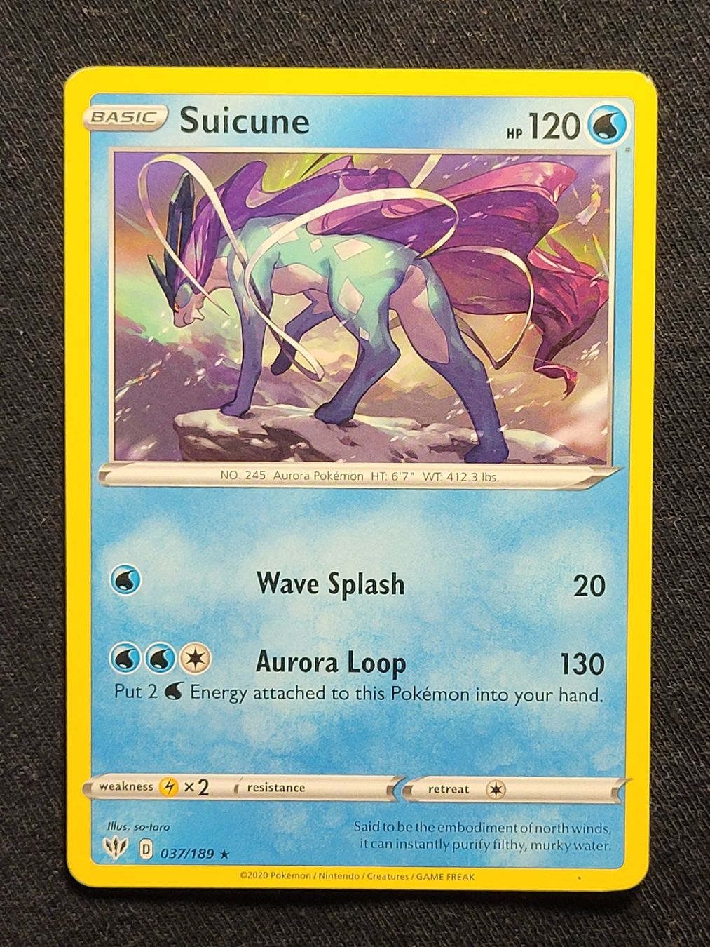 Pokémon Carte collezionabili: 🇬🇧 Suicune 037/189 – Usato da Grindelwald venduto da lego9