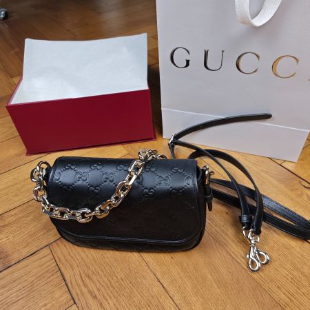 GUCCI - GG Embled Schultertasche - Neu & ungetragen