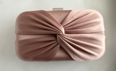 Anna Field Clutch, rosa Satin