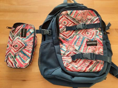 Schulrucksack von Chiemsee mit Etui