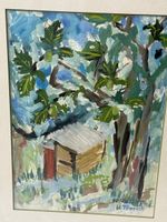 Aquarell U. Troesch, Brotbaum, Urwald, 41x31 cm