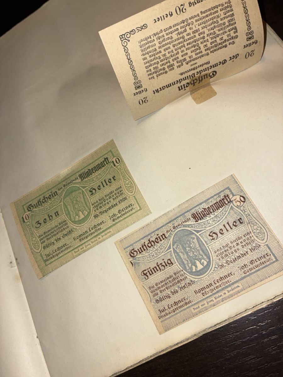 Banknoten: Collection de billets Notgeld , année 1920 – Neu und originalverpackt aus Semsales von Flohmarkt. 4