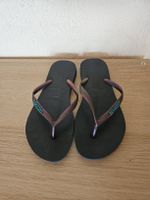 Havaianas Zehentrenner blau metallisch Grösse 37-38