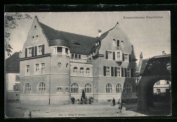 Ansichtskarten: Rheinfelden, Ersparniskasse, Strassenans – Gebraucht aus Berlin von bartko-reher