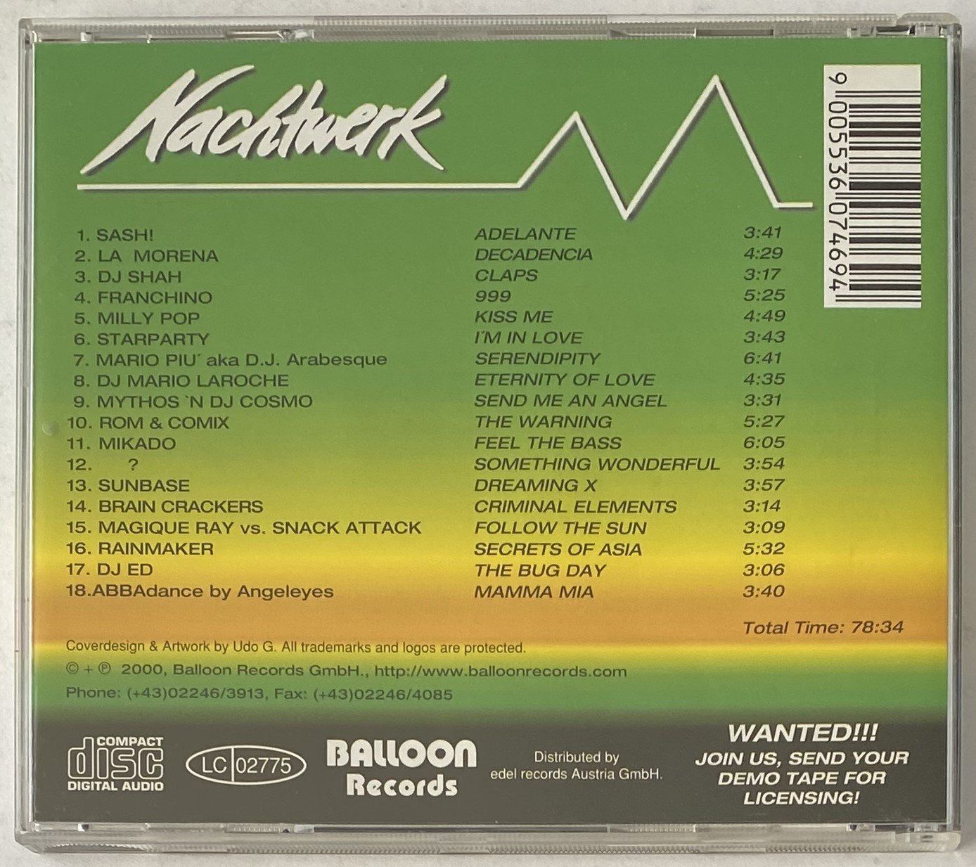 CDs: Nachtwerk, On Da Dancefloor 4 – Gebraucht aus Flums von Asquillo 1