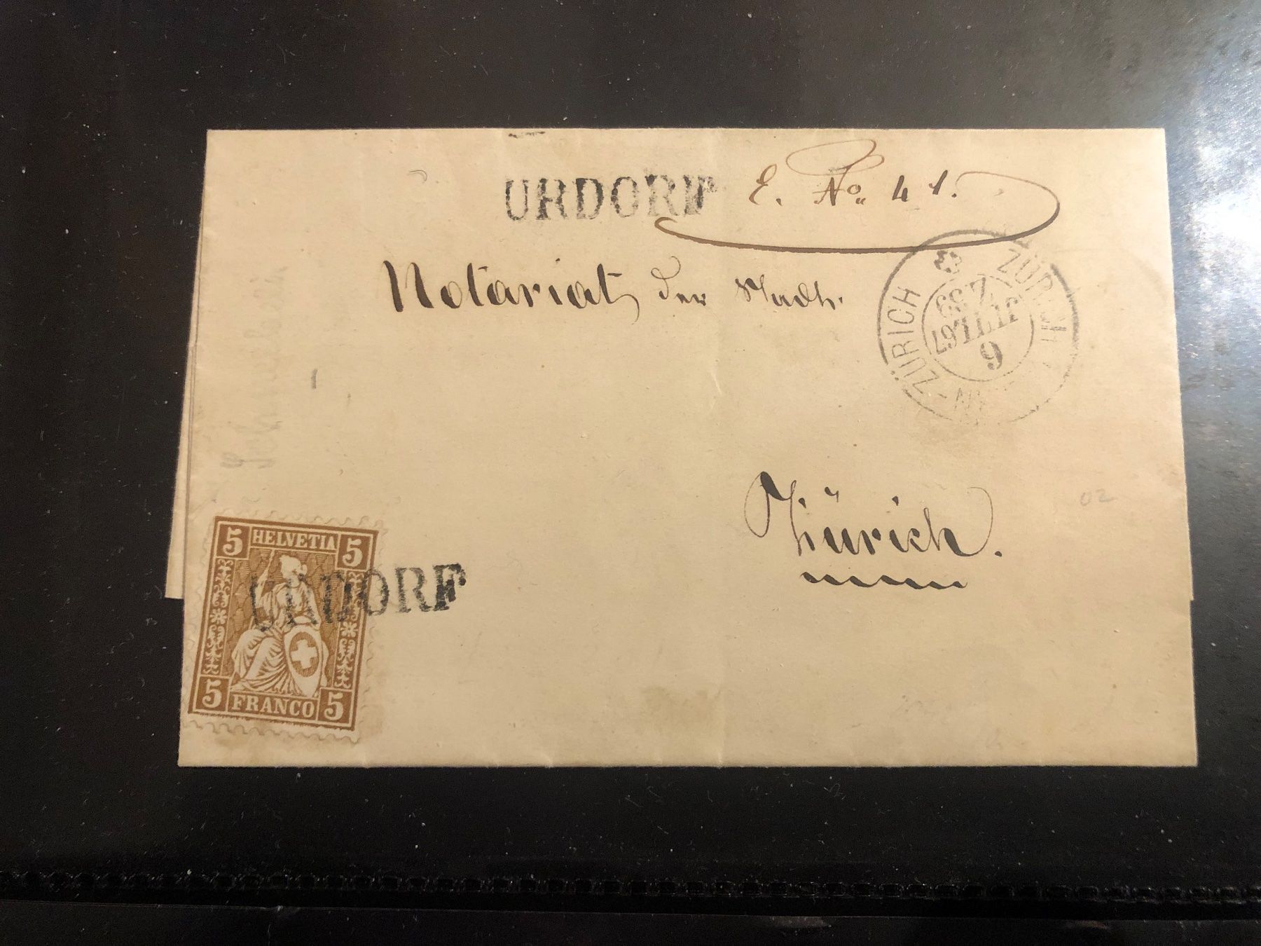 Tutti i francobolli: Stab-Stempel URDORF ZH 1862 - Nr. 30b – Usato da Winterthur venduto da SchatzchischtliWinti 1