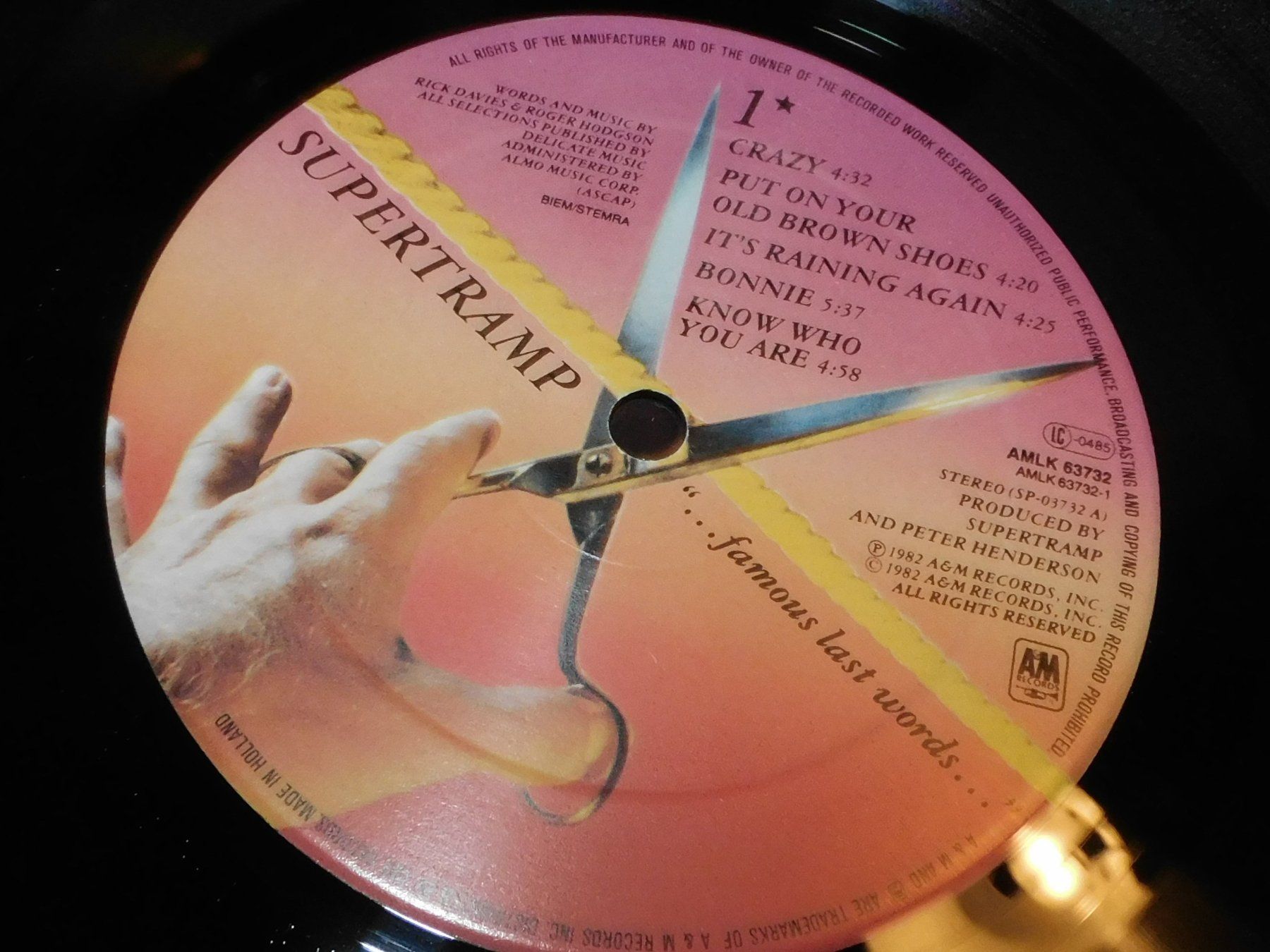 Schallplatten: LP - 1992  -  Supertramp Famous last Words -     LP – Gebraucht aus Sursee von 76 7