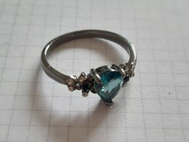 Ring mit Zirkonia, 2g, size 9 (59)